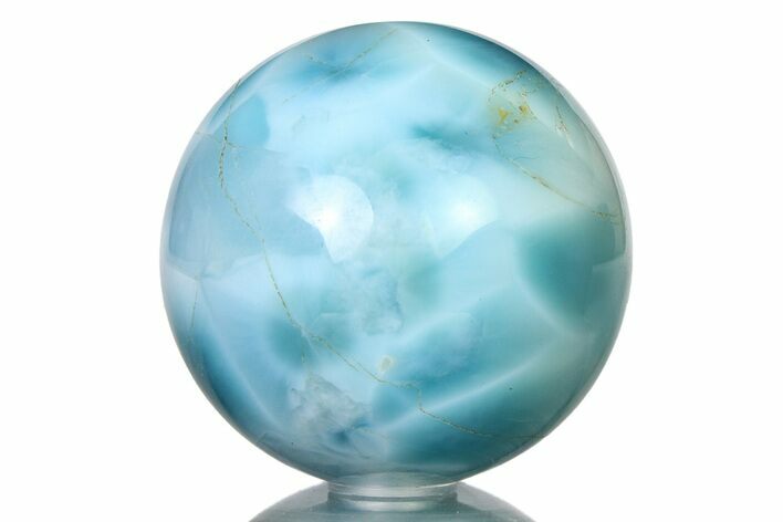 Polished Larimar Sphere - Top Quality! #315103